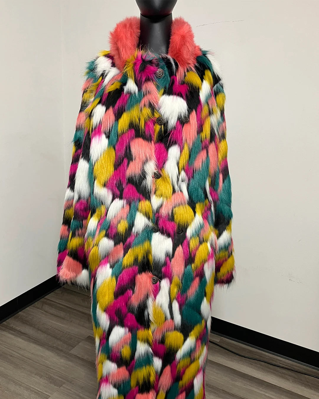 *Sample* Long Rainbow Butterfly Coat - MEDIUM