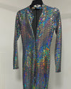 *One Of A Kind / Prototype* Prismatic Reptile Skin Full Bodysut - SMALL