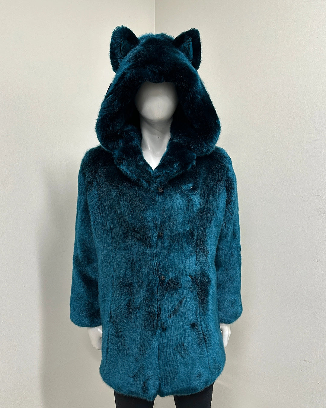 *Almost Purfect* Classic Luxe Faux Fur C.E. Coat | Royal Wolf - Medium