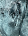 *Almost Purfect* Classic Blue Faux Fur Coat | Royal Wolf - Medium