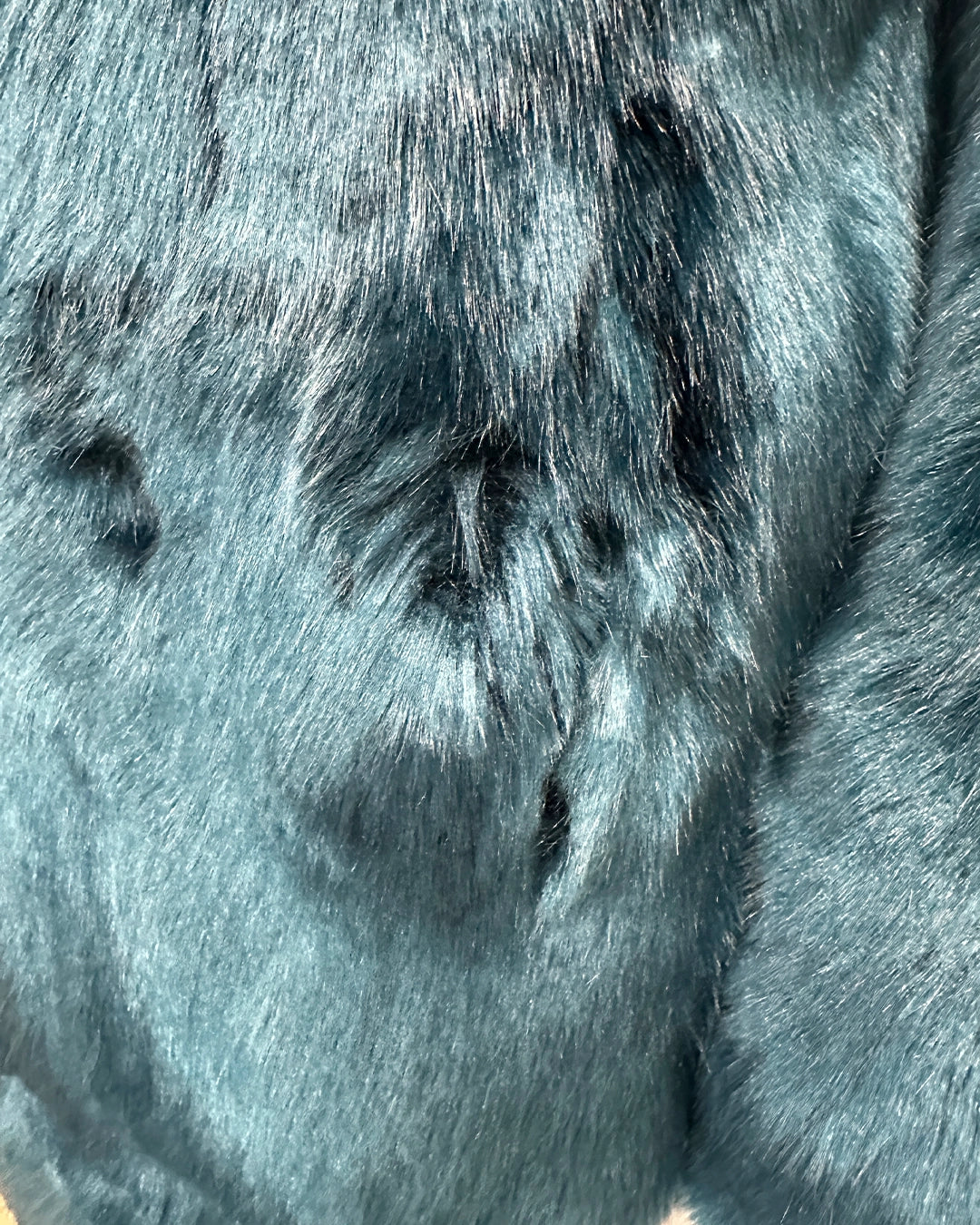 *Almost Purfect* Classic Blue Faux Fur Coat | Royal Wolf - Medium