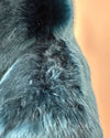 *Almost Purfect* Classic Blue Faux Fur Coat | Royal Wolf - Medium