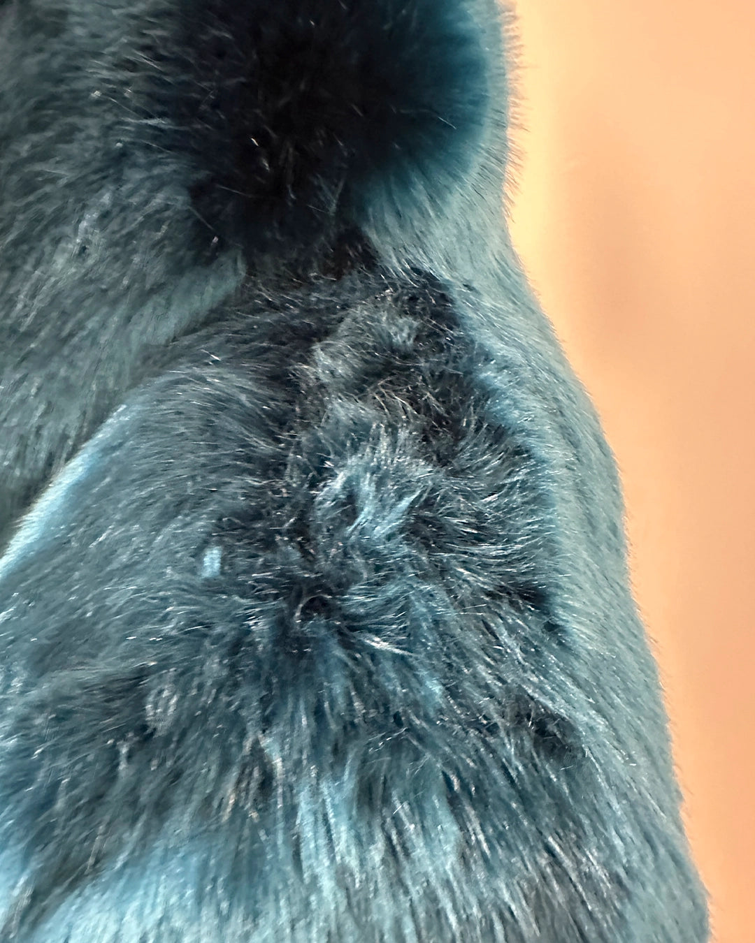*Almost Purfect* Classic Blue Faux Fur Coat | Royal Wolf - Medium
