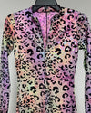 *One Of A Kind / Prototype* Rainbow Metallic Feline Full Bodysuit - SMALL