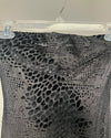 *One Of A Kind / Prototype* Black Snakeskin Burnout Strapless Full Bodysuit - SMALL