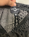 *One Of A Kind / Prototype* Black Snakeskin Burnout Strapless Full Bodysuit - SMALL