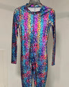 *One Of A Kind / Prototype* Metallic Rainbow Cheetah Full Bodysuit  - SMALL