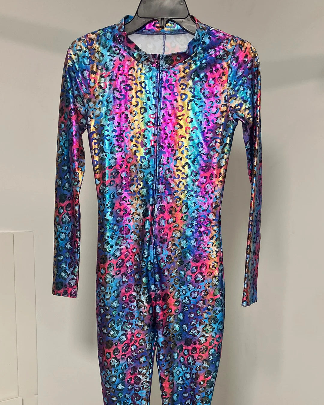 *One Of A Kind / Prototype* Metallic Rainbow Cheetah Full Bodysuit  - SMALL