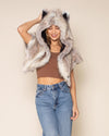 Timber Wolf Classic Faux Fur Shawl | Women's