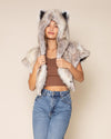 Timber Wolf Classic Faux Fur Shawl | Women's