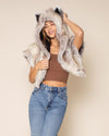 Timber Wolf Classic Faux Fur Shawl | Women's