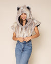 Timber Wolf Classic Faux Fur Shawl | Women's