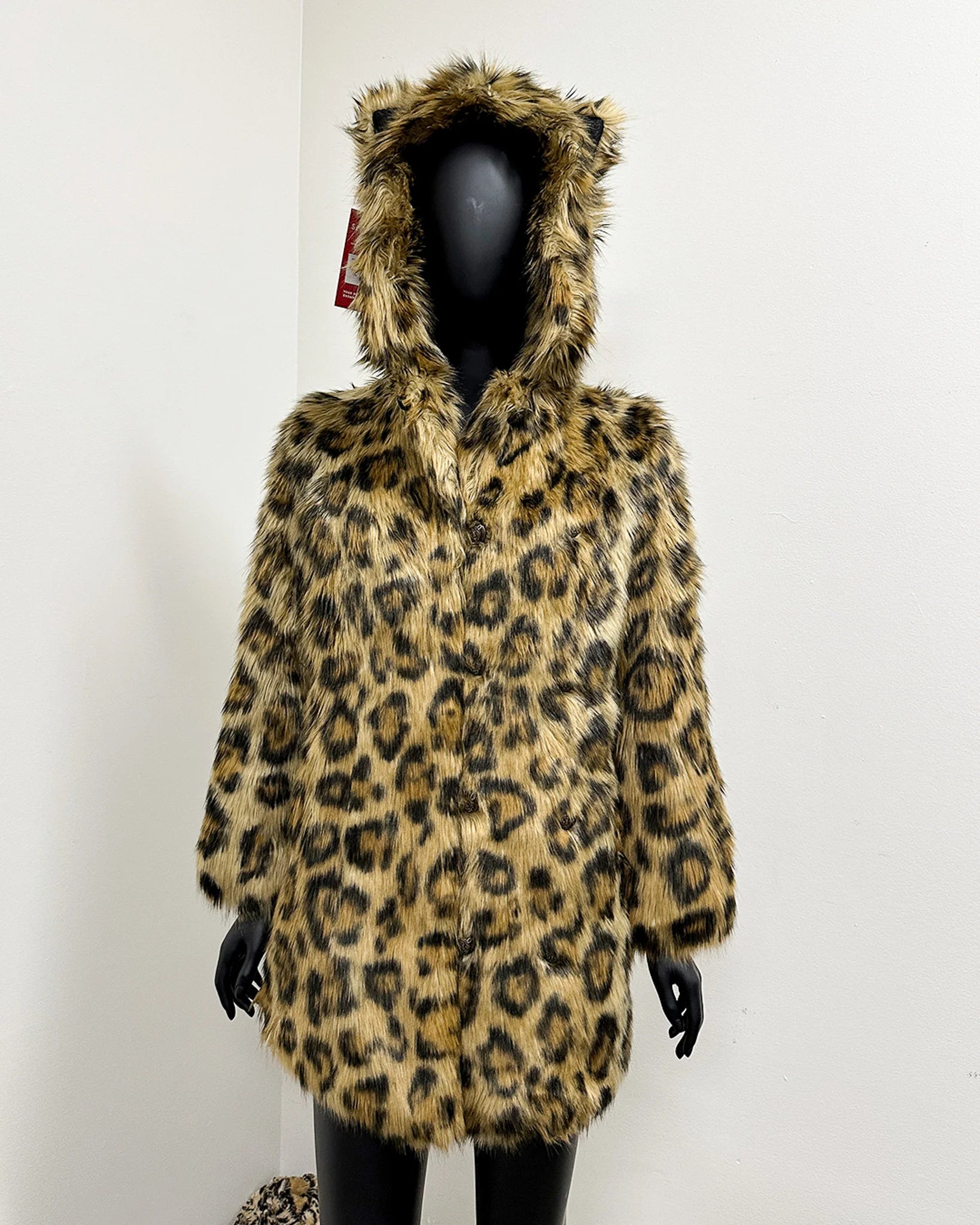 *Almost Purfect* Classic Faux Fur Coat | Javan Leopard - X-Small