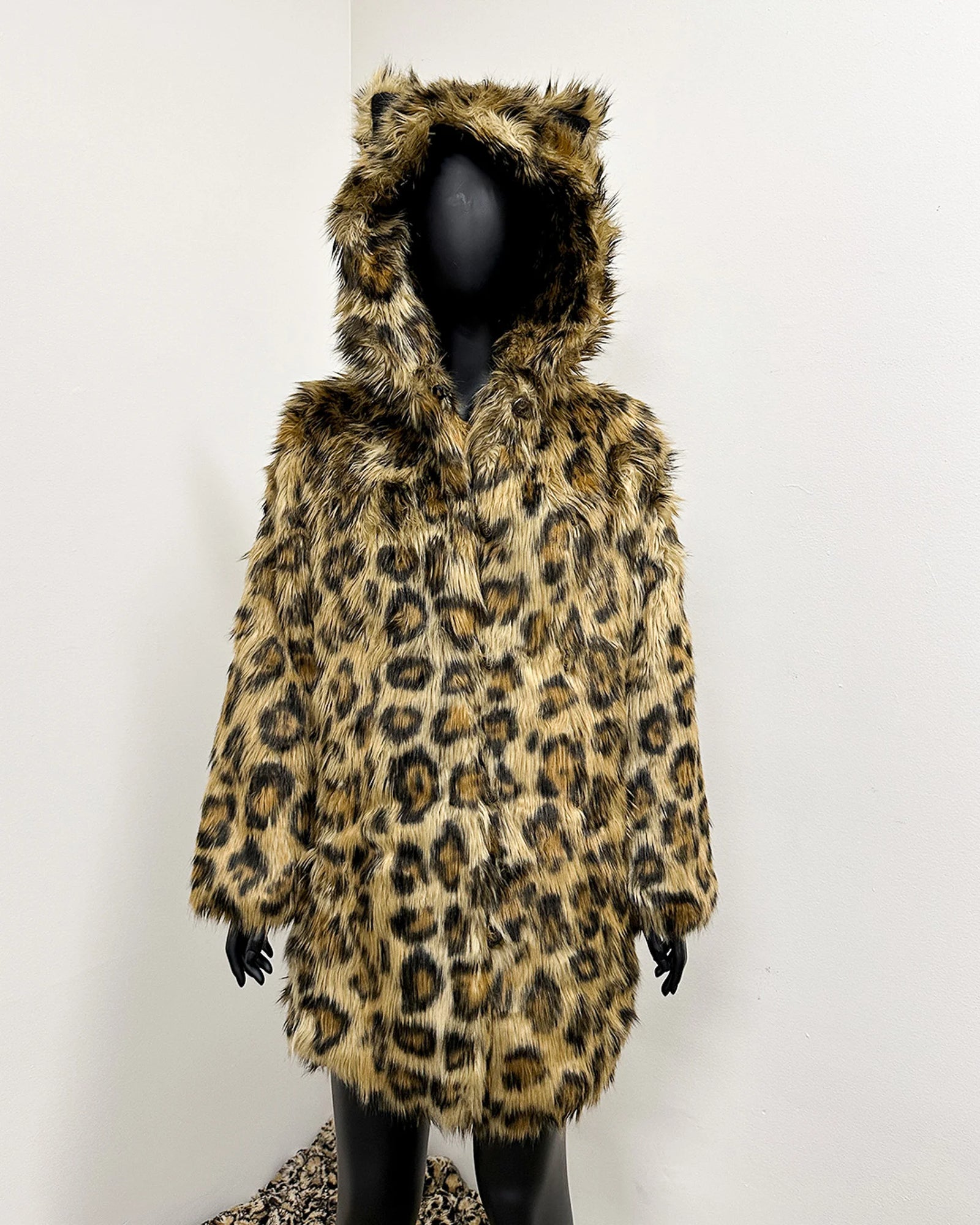 *Almost Purfect* Classic Faux Fur Coat | Javan Leopard - Small