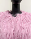 *Sample* Faux Fur Bomber Jacket | Pink Ombre Alpaca - X-Small
