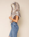 Timber Wolf Classic Faux Fur Shawl | Women's