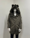 *One Of A Kind* Classic Faux Fur Coat | Smokey Wolf - Medium