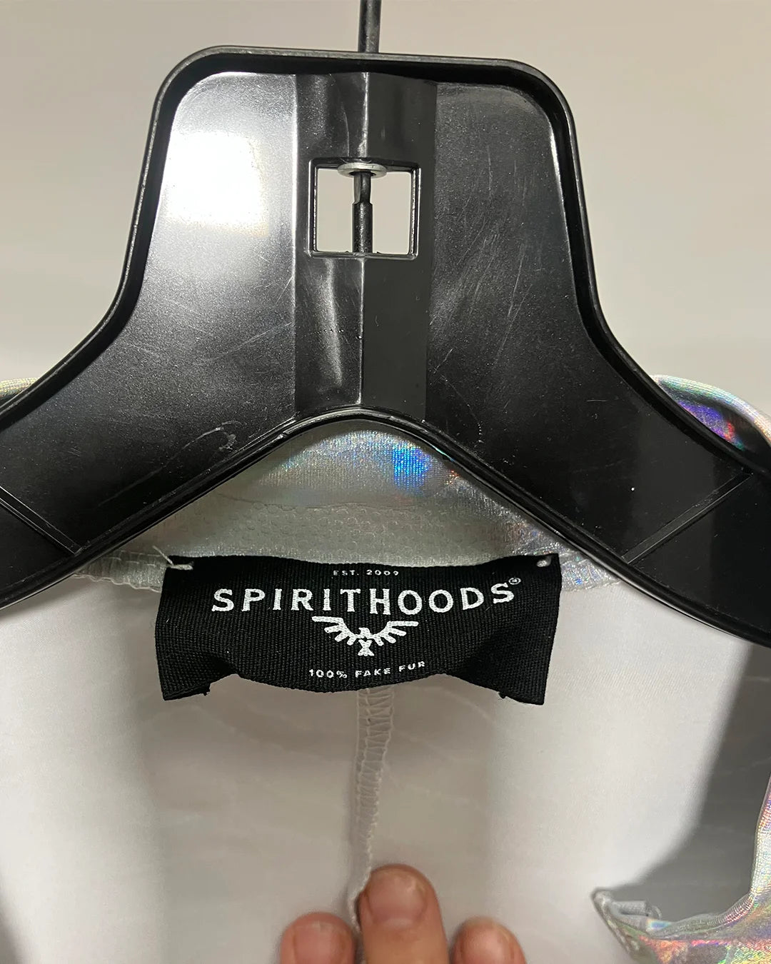 *One Of A Kind / Prototype* Silver Tiger Metallic/Holographic Full Bodysuit - SMALL