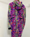 *Almost Purfect* Neon Disco Kitty Classic ULTRA SOFT Faux Fur Onesie - MEDIUM