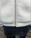 *One Of A Kind / Prototype* Sherpa White Classic Zip-Up Hoodie - MEDIUM
