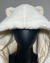 *One Of A Kind / Prototype* Sherpa White Classic Zip-Up Hoodie - MEDIUM