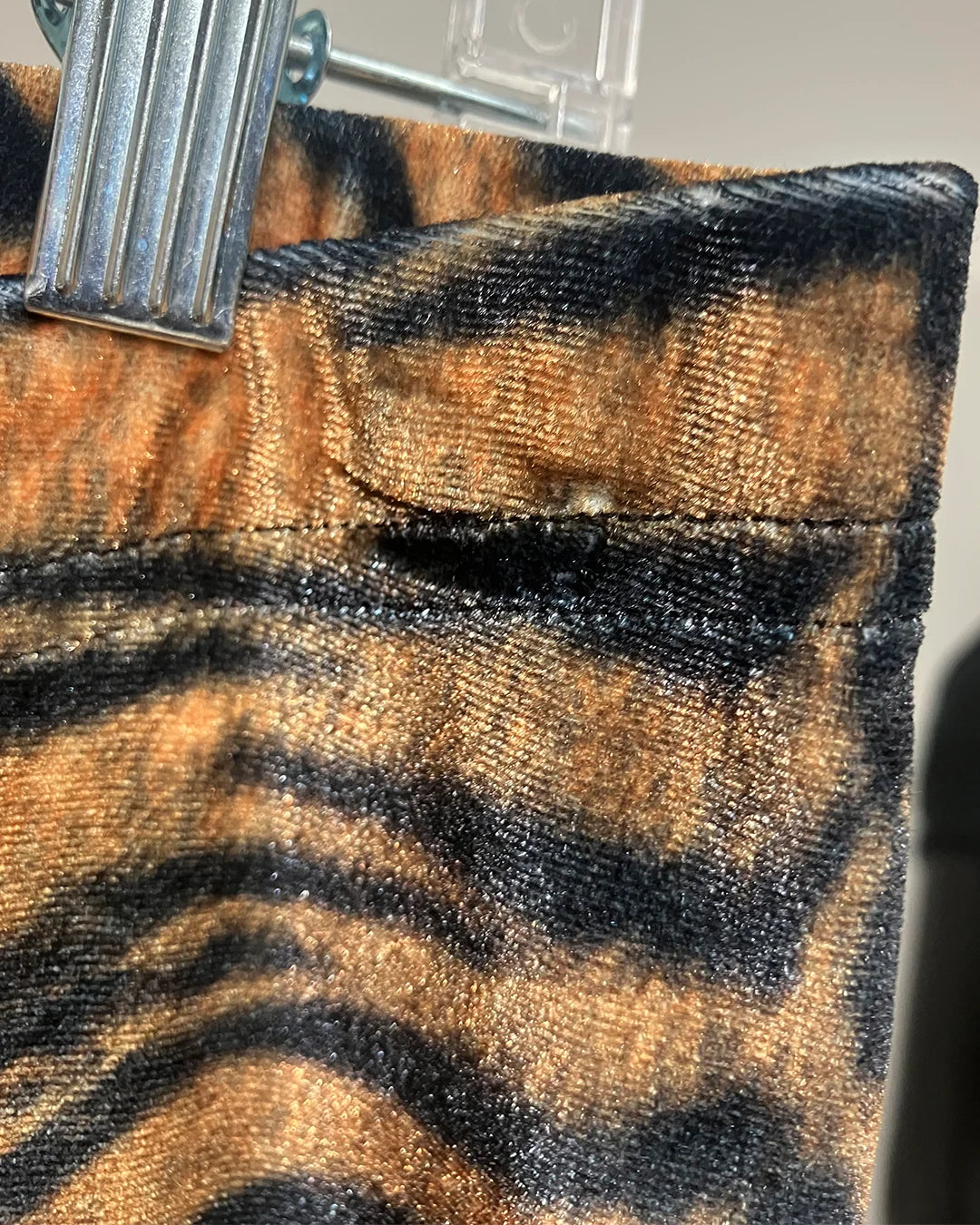 *Almost Purfect* Velvet Leggings | Tiger - MEDIUM
