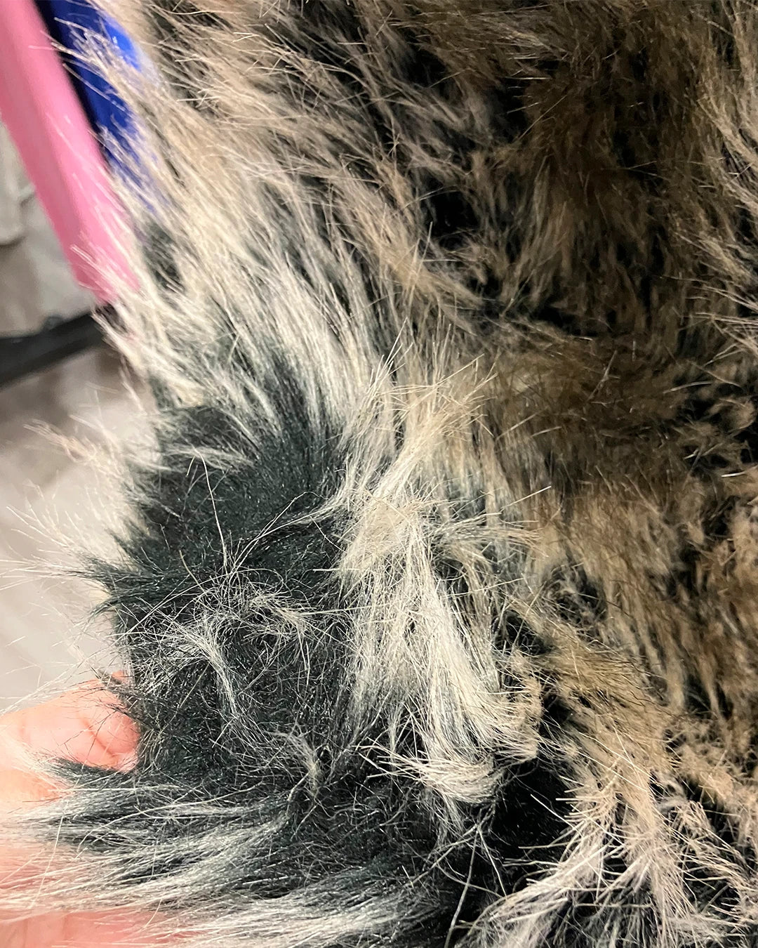 *Almost Purfect* Faux Fur Large Blanket | Grey Wolf (ap3)