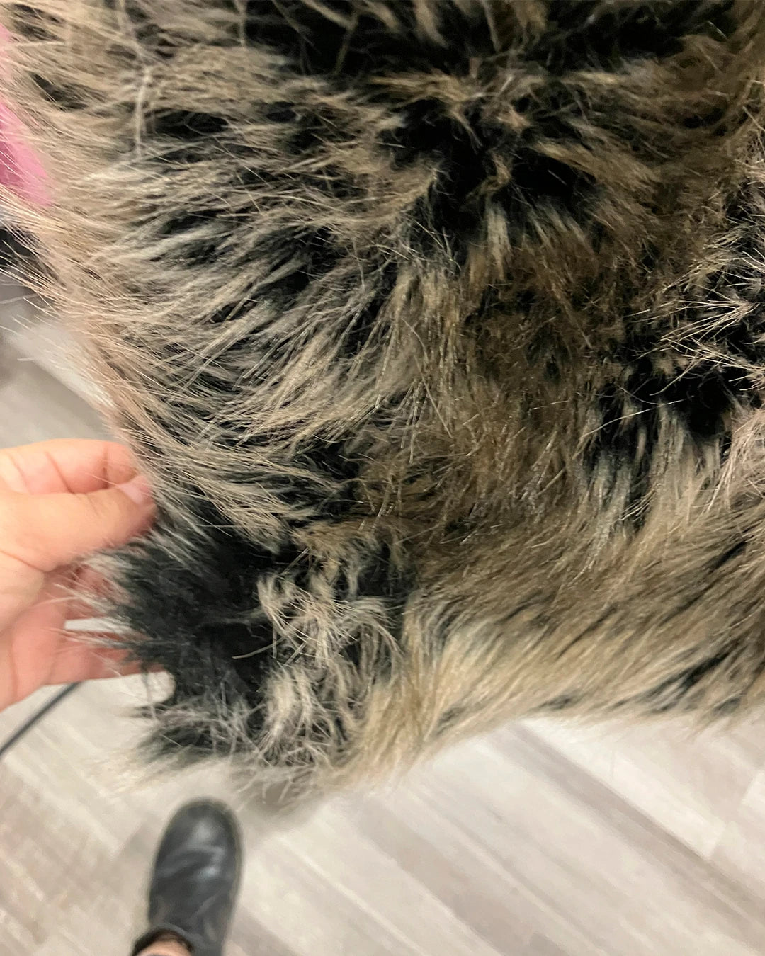 *Almost Purfect* Faux Fur Large Blanket | Grey Wolf (ap3)