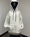 *One Of A Kind / Prototype* Sherpa White Classic Pullover Hoodie - MEDIUM