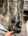 *Almost Purfect* Faux Fur Large Blanket | Grey Wolf (ap3)