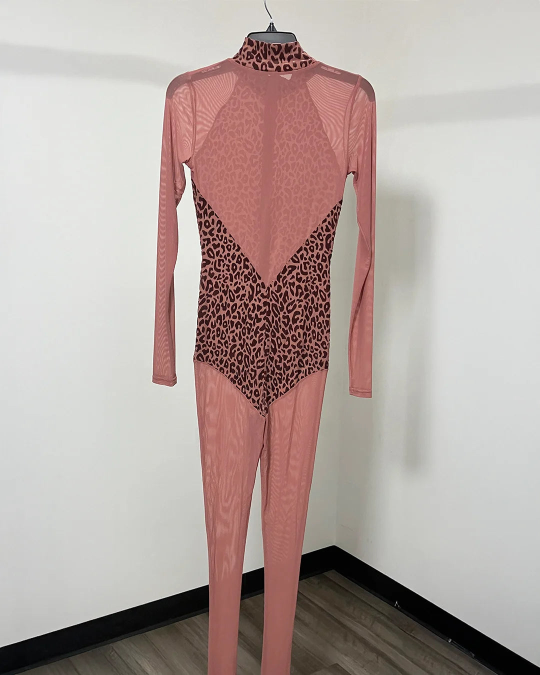 *One Of A Kind / Prototype* Blush Leopard Full Bodysuit - SMALL