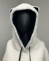 *One Of A Kind / Prototype* Sherpa White Classic Pullover Hoodie - MEDIUM