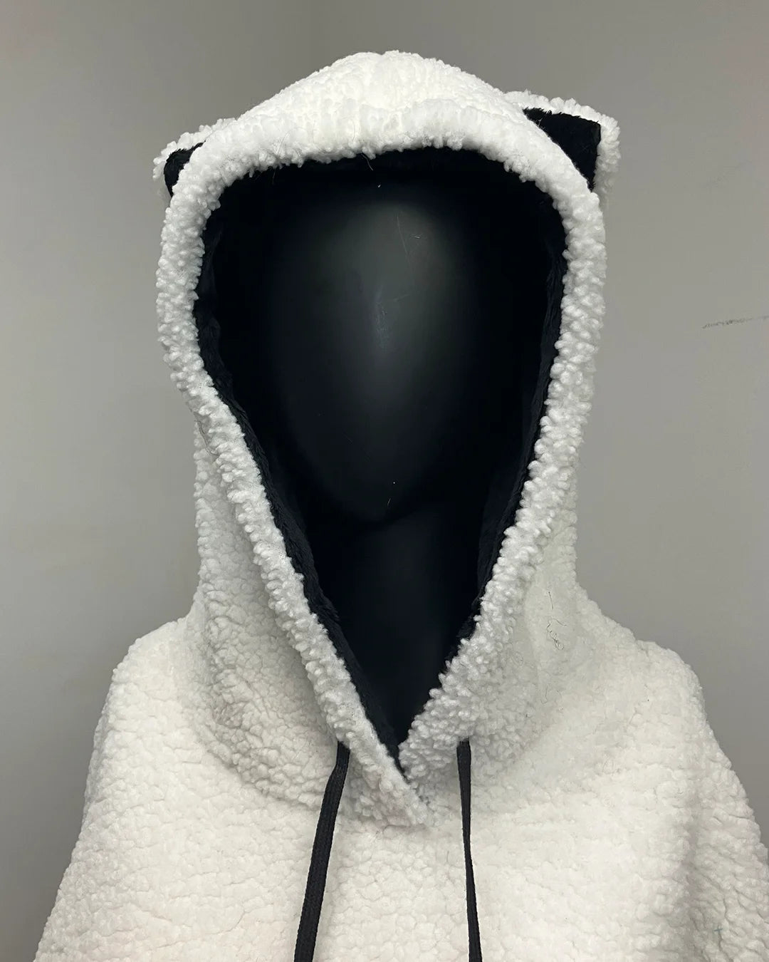 *One Of A Kind / Prototype* Sherpa White Classic Pullover Hoodie - MEDIUM