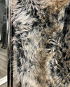 *Almost Purfect/Damaged* Faux Fur Large Blanket | Grey Wolf (ap2)