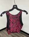 *Sample* Ruby Leopard Burnout Velvet Crop Tank Top - XS-SMALL