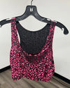 *Sample* Ruby Leopard Burnout Velvet Crop Tank Top - XS-SMALL