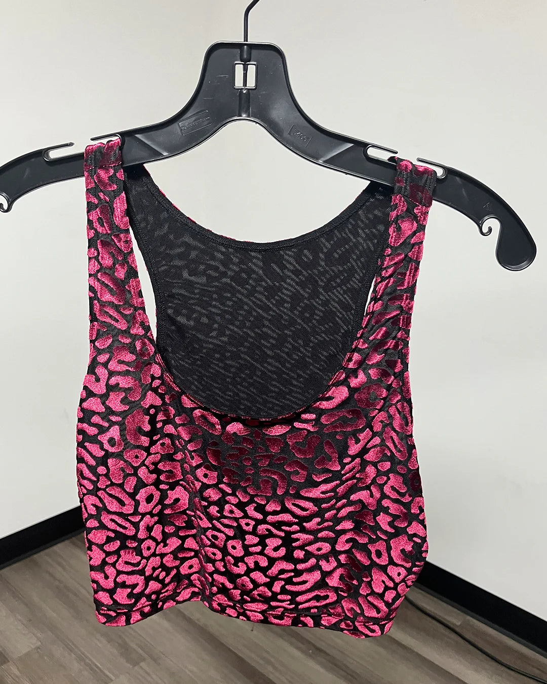 *Sample* Ruby Leopard Burnout Velvet Crop Tank Top - XS-SMALL