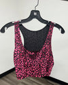 *Sample* Ruby Leopard Burnout Velvet Crop Tank Top - XS-SMALL