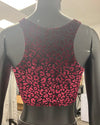 *Sample* Ruby Leopard Burnout Velvet Crop Tank Top - XS-SMALL