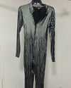 *One Of A Kind / Prototype* Blue & Gold Sequin Bodysuit | Sacred Kingfisher - SMALL