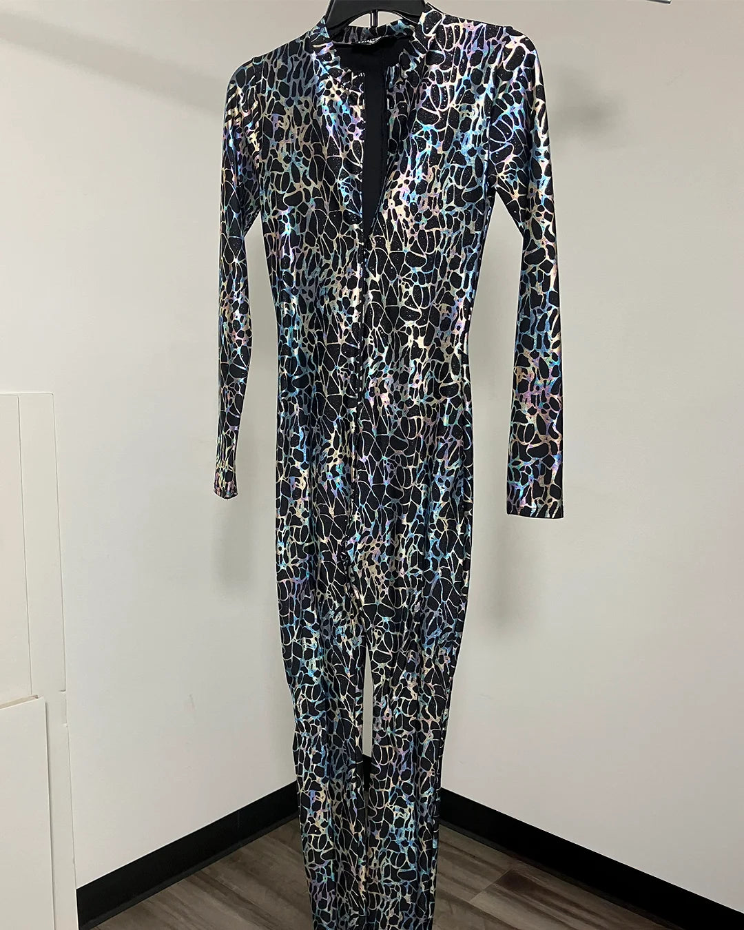 *One Of A Kind / Prototype* Metallic Full Bodysuit | Liquid Galaxy Leopard  - SMALL