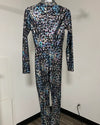 *One Of A Kind / Prototype* Metallic Full Bodysuit | Liquid Galaxy Leopard  - SMALL