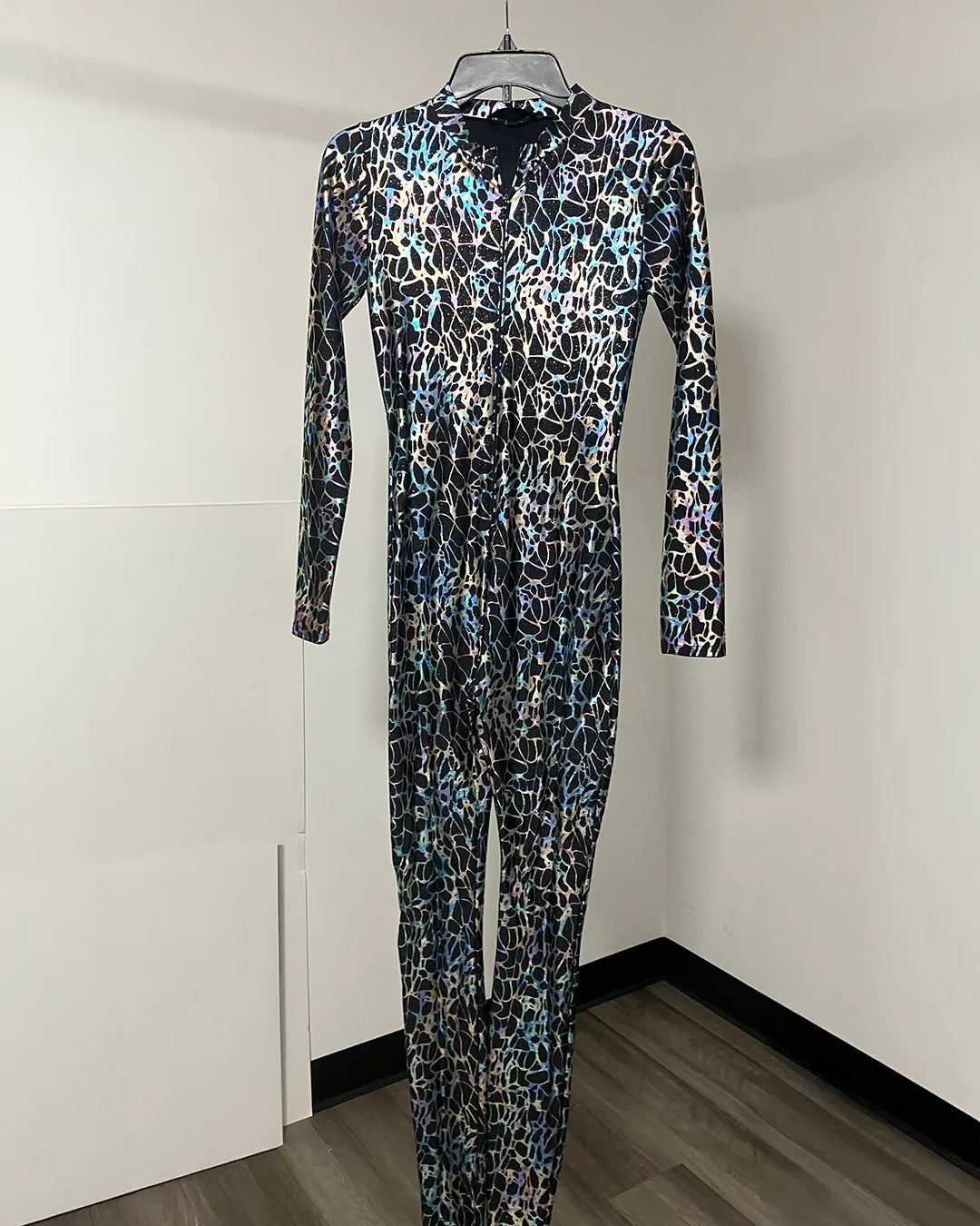 *One Of A Kind / Prototype* Metallic Full Bodysuit | Liquid Galaxy Leopard  - SMALL