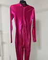 *One Of A Kind / Prototype* Lustrous Magenta Snakeskin Full Bodysuit - SMALL