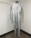 *One Of A Kind / Prototype* Chrome Viper Metallic Full Bodysuit - SMALL