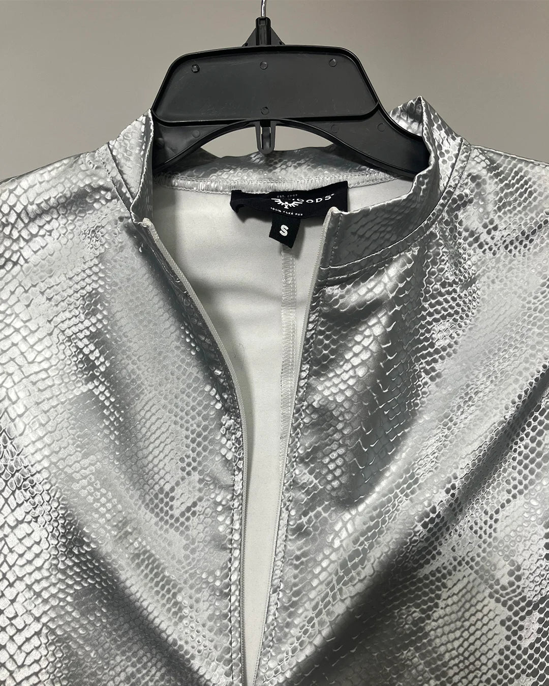 *One Of A Kind / Prototype* Chrome Viper Metallic Full Bodysuit - SMALL