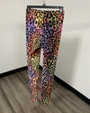 *Last Stock* Velvet Leggings | Sunset Leopard - SMALL