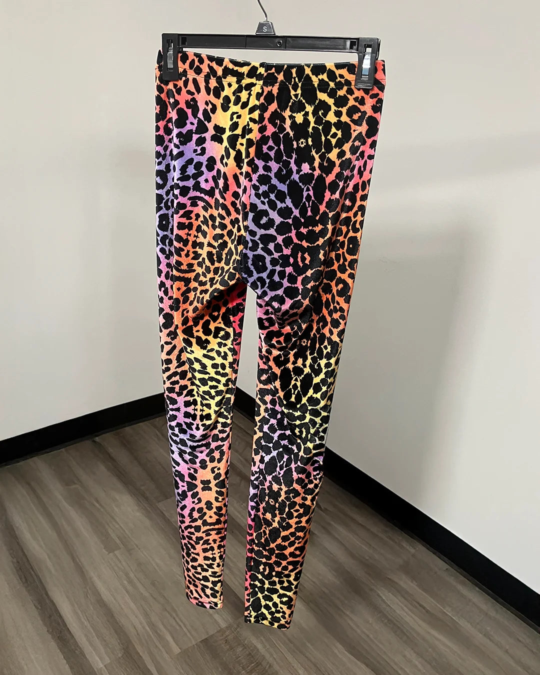 *Last Stock* Velvet Leggings | Sunset Leopard - SMALL