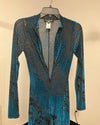 *Sample / Prototype* Teal Green Full Bodysuit | Snakeskin - SMALL