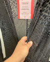 *Almost Purfect* Black Full Bodysuit | Black Snakeskin - SMALL